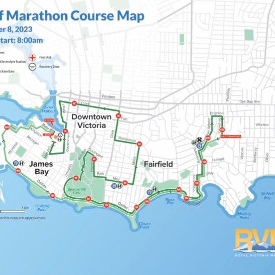 victoria marathon map